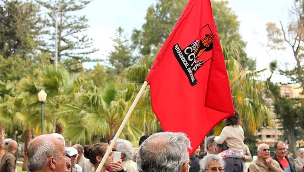 Tribuna pública em Faro da União dos Sindicatos do Algarve