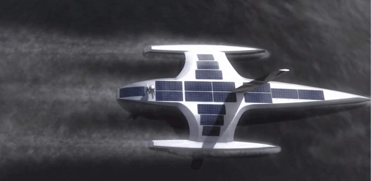 Navio autónomo e solar explora oceanos