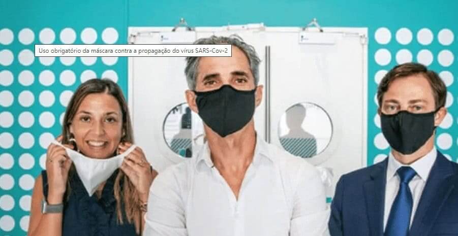 Uso obrigatório da máscara contra a propagação do vírus SARS-Cov-2