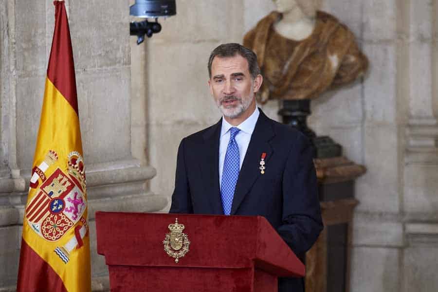 Rei de Espanha em quarentena