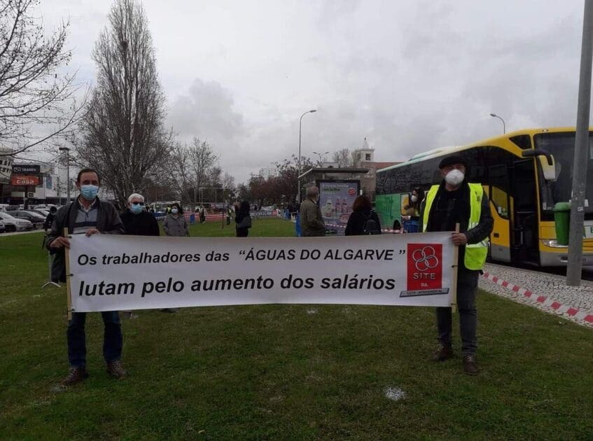 Manifestação em Faro por melhores salarios