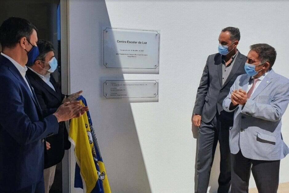 José Apolinário na inauguração da EB1+ da Vila da Luz