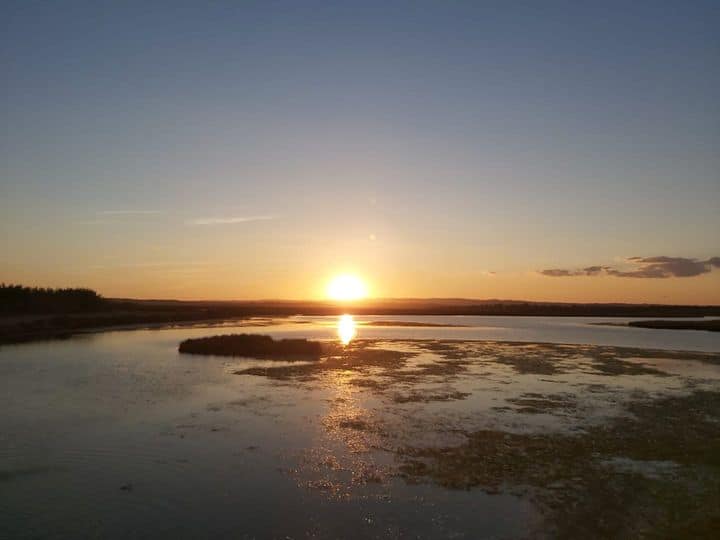 Por do Sol na Reserva do Sapal