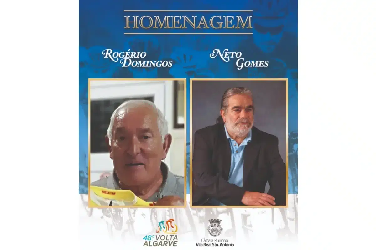Neto Gomes e Delmiro Pereira homenageados durante a volta ao Algarve