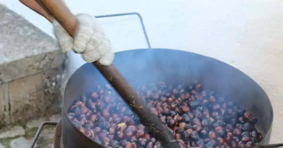 Há feira da castanha em Marvão