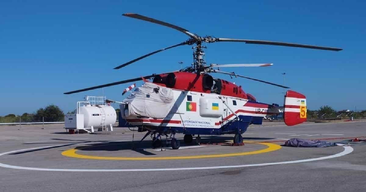 Kamov-32 no Algarve para a Proteção Civil