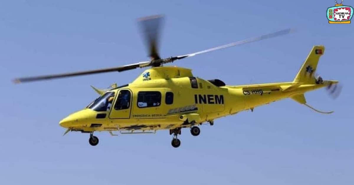 Idoso evacuado de helicóptero para o CHUA