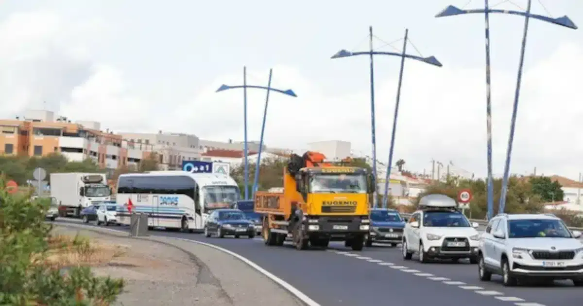 Trânsito lento até Dezembro no acesso Oeste de Huelva