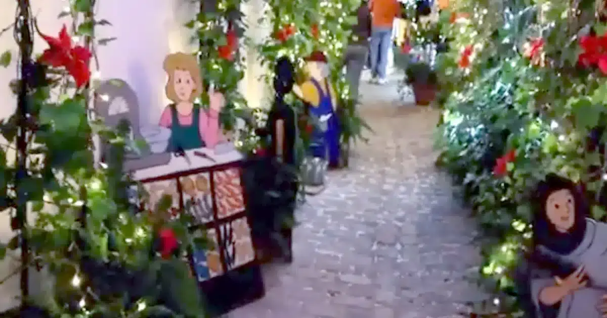 Casal de Ayamonte decora casa e rua com Natal