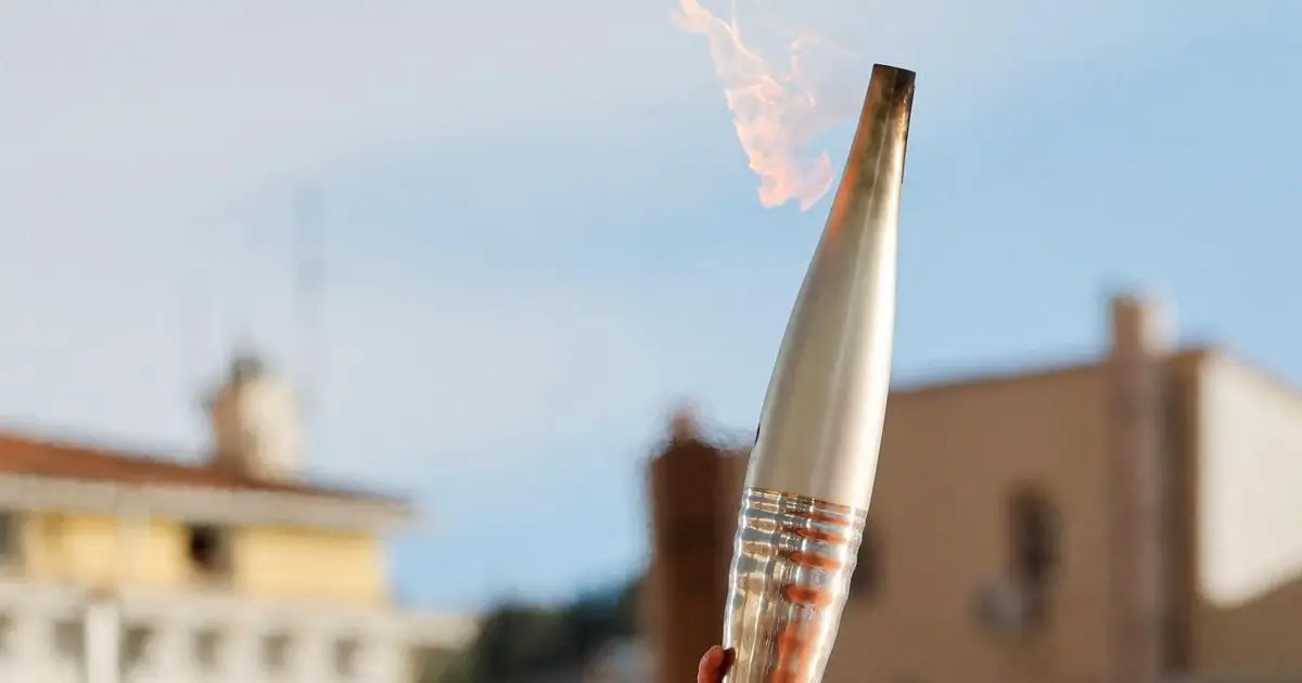 A chama olímpica é eléctrica