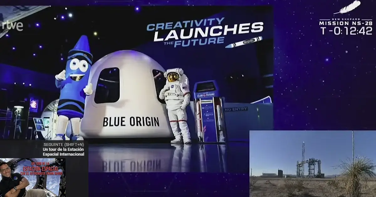 Blue-Origin leva seis tripulantes ao espaço