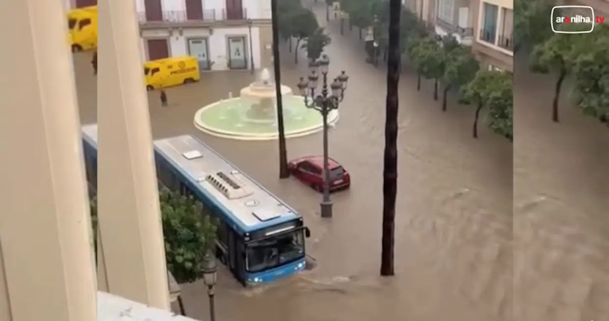 Jerez de La Frontera inundada