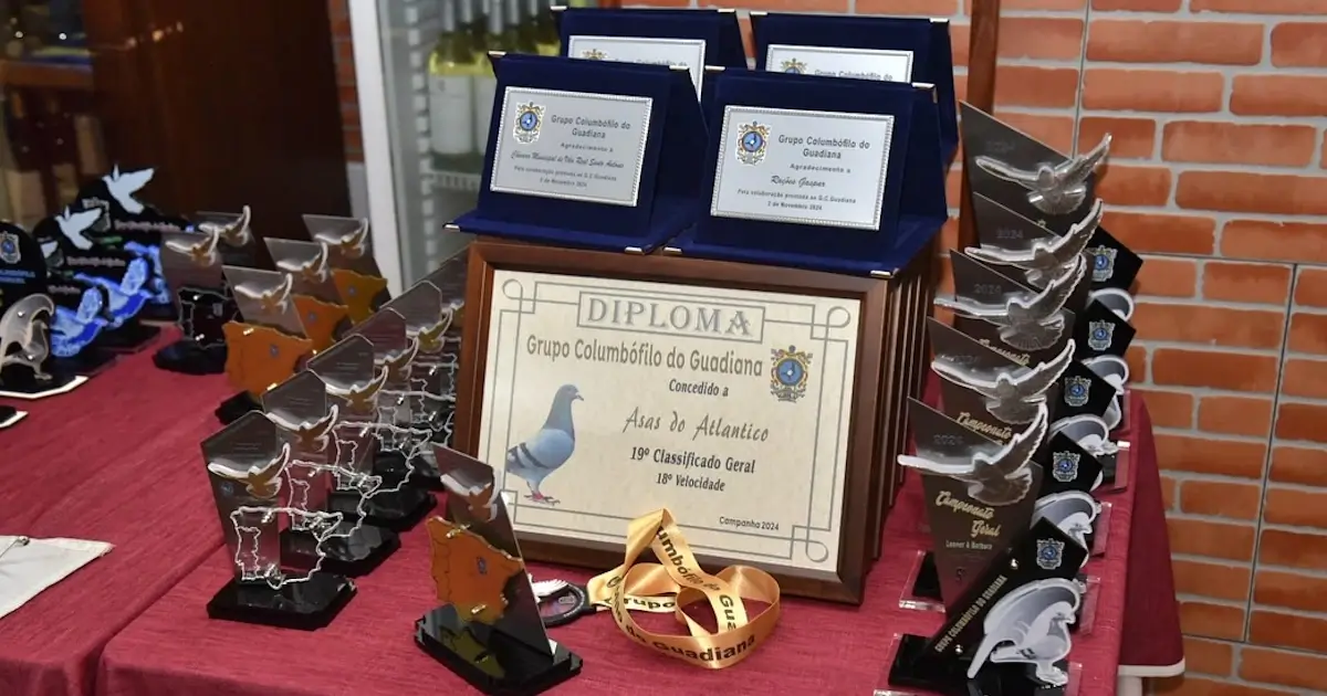 Entrega de prémios  na Columbofila do Guadiana