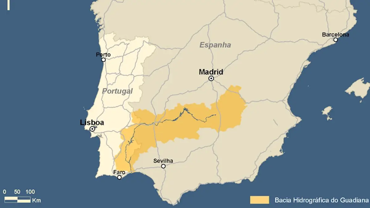 Concelhos da Bacia Hidrográfica do Rio Guadiana