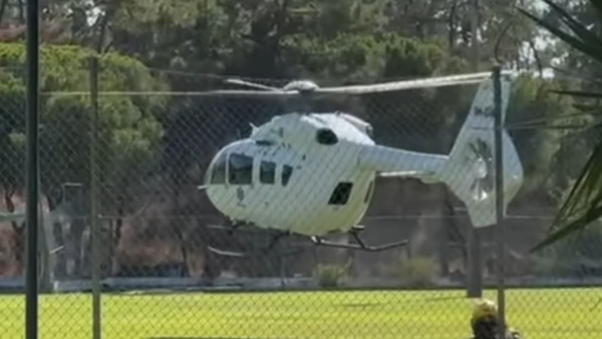 Helicóptero para salvar uma vida