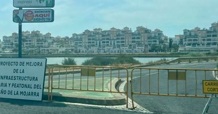 Obras no Caño de la Mojarra restringem acesso pedonal em Punta del Moral
