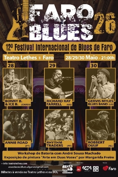 Maio 28 – FARO BLUES – 12º Festival Internacional de Blues de Faro